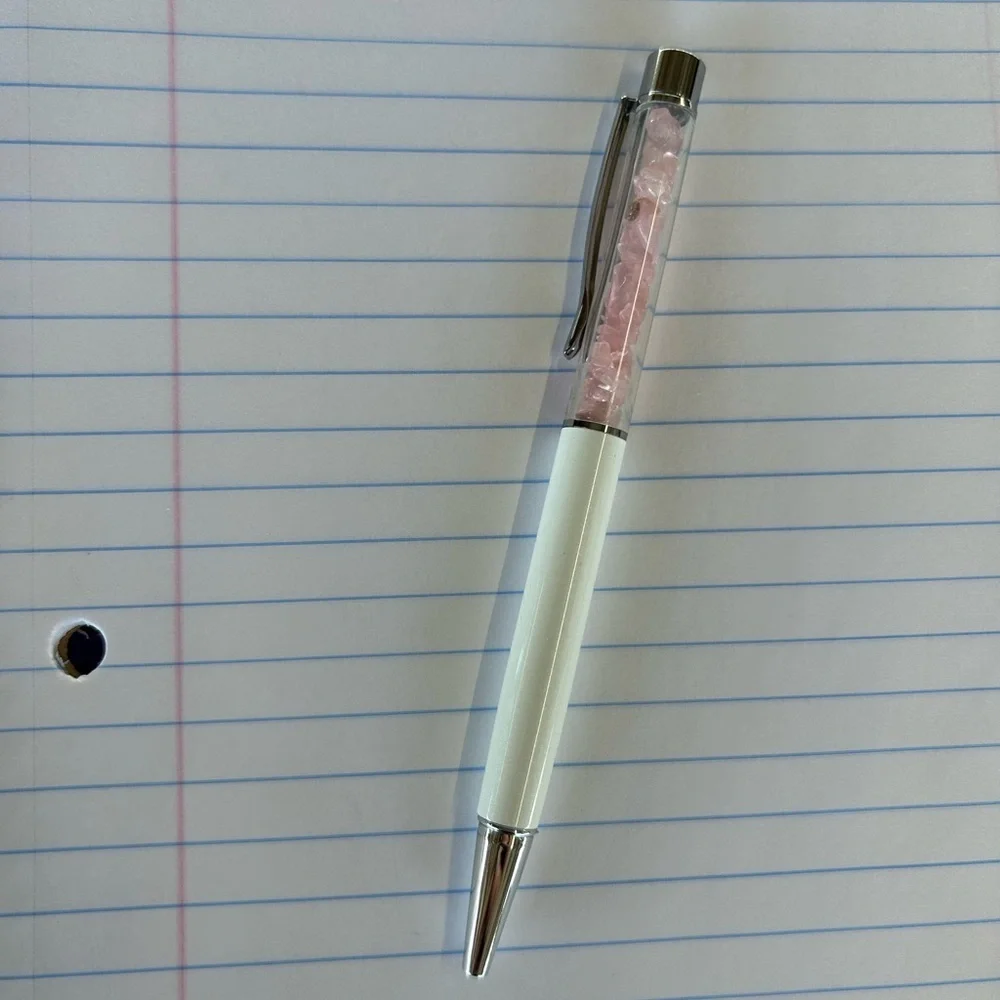 White Rose Quartz Pen